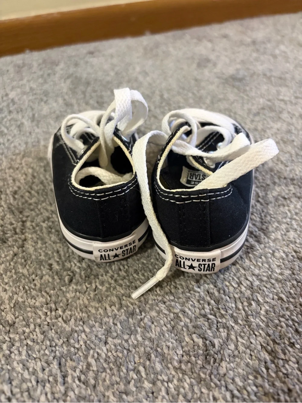 Converse black canvas